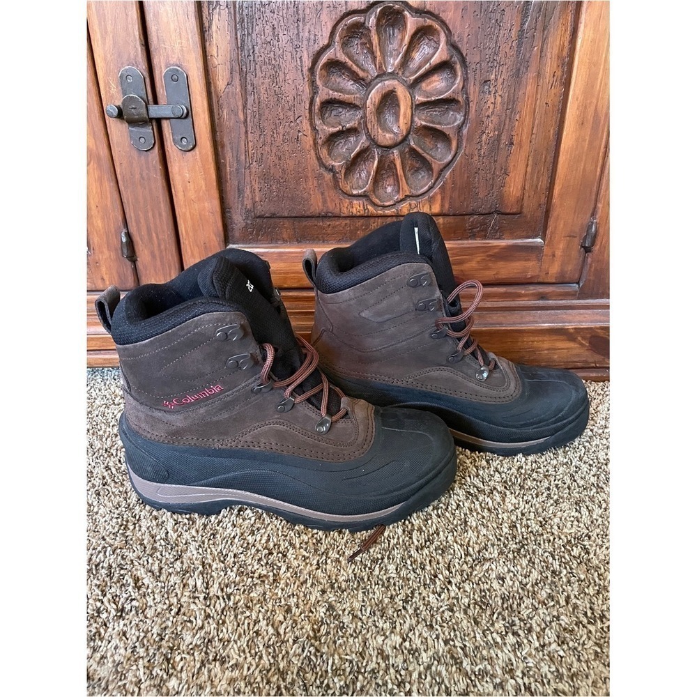 Columbia Men's Brown and Black Insulated Waterproof Boots